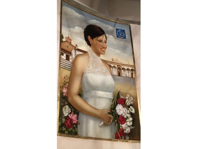 L'affresco di Caterina nel campanile della chiesa